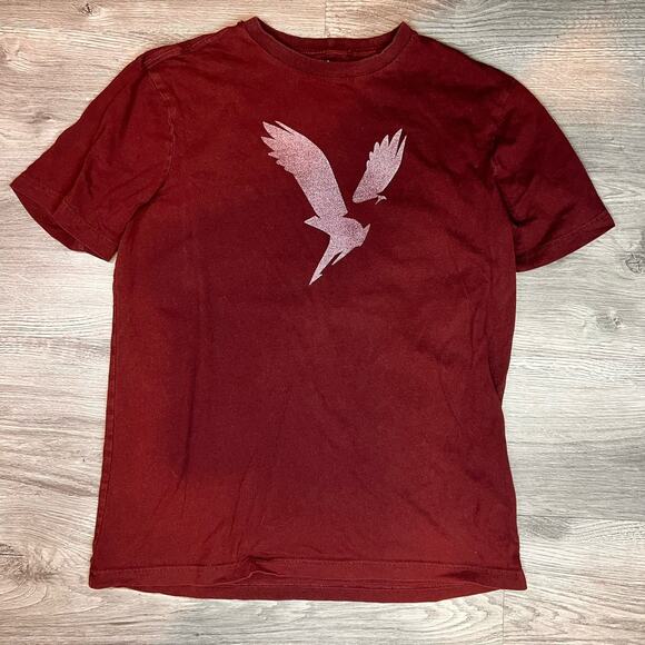 Men’s American Eagle AE Super Soft Standard Fit Red Logo Graphic T Shirt S - Picture 1 of 4